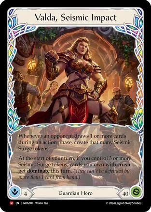 Valda, Seismic Impact (MPG001)  - Mastery Pack Guardian