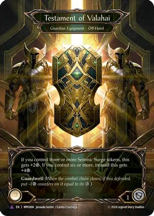 Testament of Valahai (Marvel) (MPG004) Cold Foil - Mastery Pack Guardian