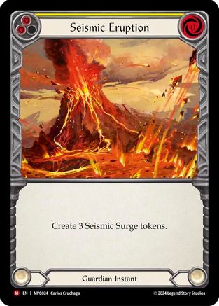 Seismic Eruption (MPG024) Rainbow Foil - Mastery Pack Guardian