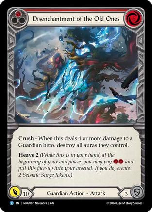 Disenchantment of the Old Ones (MPG027) Rainbow Foil - Mastery Pack Guardian