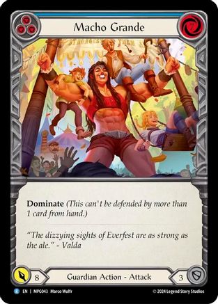Macho Grande (Blue) (MPG043) Rainbow Foil - Mastery Pack Guardian
