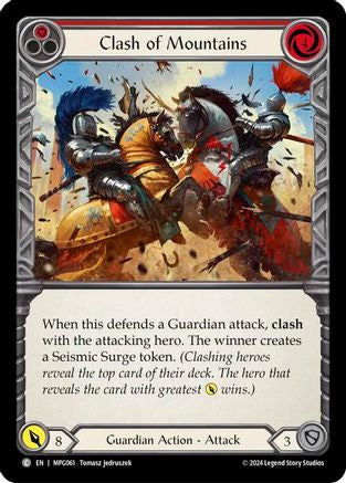 Clash of Mountains (Red) (MPG061) Rainbow Foil - Mastery Pack Guardian
