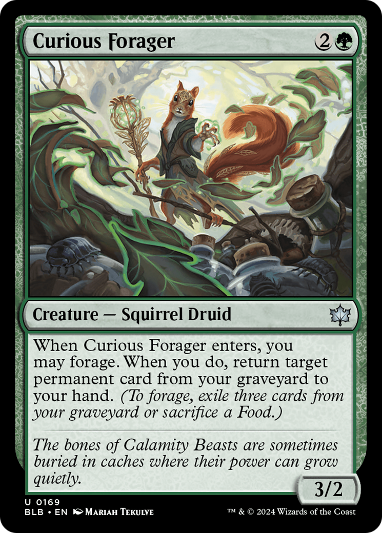 Curious Forager (169) Foil - Bloomburrow