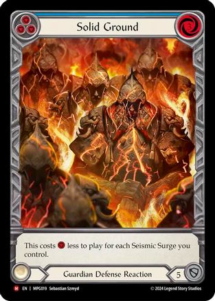 Solid Ground (Extended Art) (MPG019) Rainbow Foil - Mastery Pack Guardian