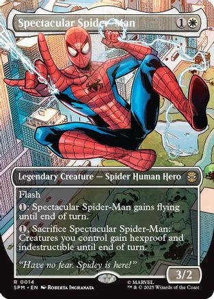 Spectacular Spider-Man (Borderless) (014) Foil - Marvel's Spider-Man