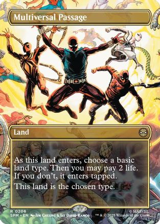 Multiversal Passage (Borderless) (206) Foil - Marvel's Spider-Man