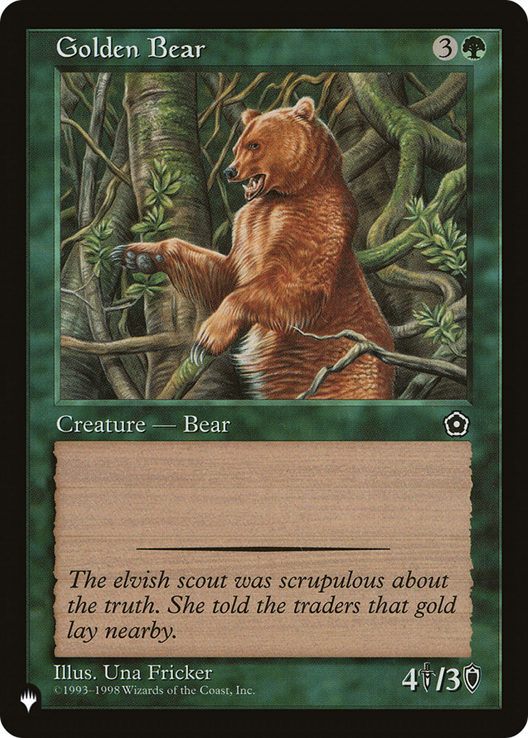 Golden Bear (Retro) (P02-127) - The List