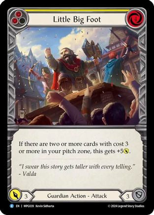 Little Big Foot (Yellow) (MPG039) Rainbow Foil - Mastery Pack Guardian