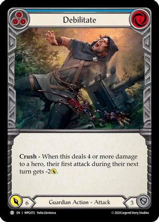 Debilitate (Blue) (MPG072)  - Mastery Pack Guardian