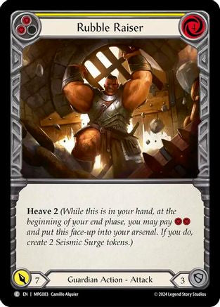 Rubble Raiser (Yellow) (MPG083) Rainbow Foil - Mastery Pack Guardian