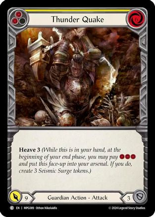 Thunder Quake (Yellow) (MPG089)  - Mastery Pack Guardian