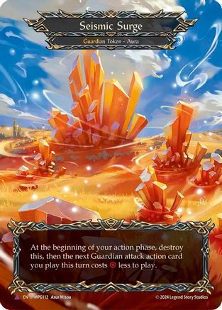 Seismic Surge (Crystal) (Marvel) (MPG112) Cold Foil - Mastery Pack Guardian