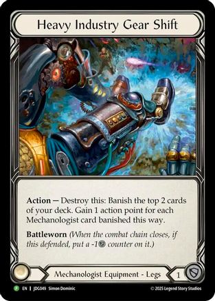 Heavy Industry Gear Shift - JDG049 (JDG049) Cold Foil - Flesh and Blood: Promo Cards