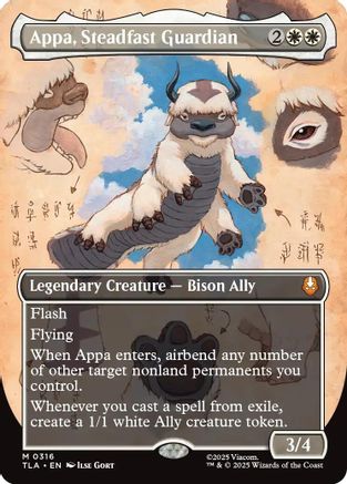 Appa, Steadfast Guardian (Borderless) (316) - Avatar: The Last Airbender