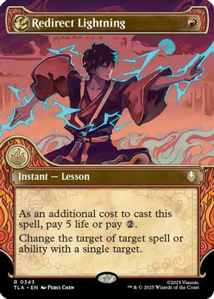 Redirect Lightning (Showcase) (343) Foil - Avatar: The Last Airbender