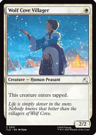 Wolf Cove Villager (221) Foil - Avatar: The Last Airbender: Eternal-Legal