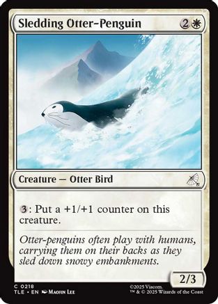 Sledding Otter-Penguin (218) Foil - Avatar: The Last Airbender: Eternal-Legal