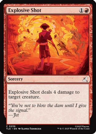 Explosive Shot (236) Foil - Avatar: The Last Airbender: Eternal-Legal