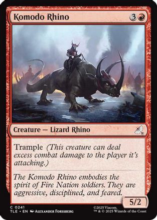 Komodo Rhino (241) - Avatar: The Last Airbender: Eternal-Legal
