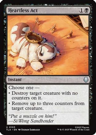 Heartless Act (103) Foil - Avatar: The Last Airbender