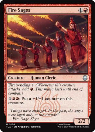 Fire Sages (136) Foil - Avatar: The Last Airbender