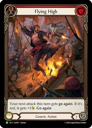 Flying High (Red) - LGS411 (LGS411) Rainbow Foil - Flesh and Blood: Promo Cards