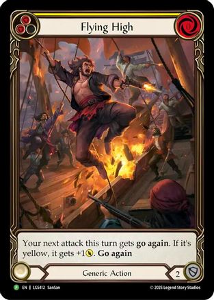 Flying High (Yellow) (LGS412) Rainbow Foil - FaB Promos