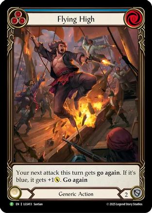Flying High (Blue) - LGS413 (LGS413) Rainbow Foil - Flesh and Blood: Promo Cards