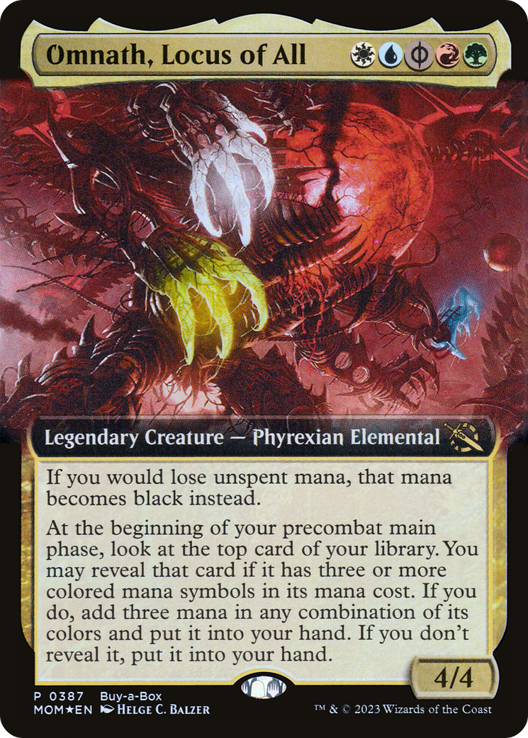 Omnath, Locus of All (Extended Art) (387) Foil - March of the Machine