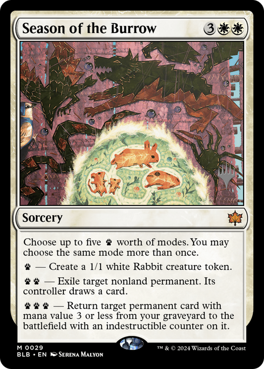 Season of the Burrow (Promo Pack) [Bloomburrow Promos] Foil