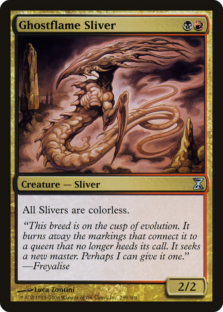 Ghostflame Sliver (239) Foil - Time Spiral
