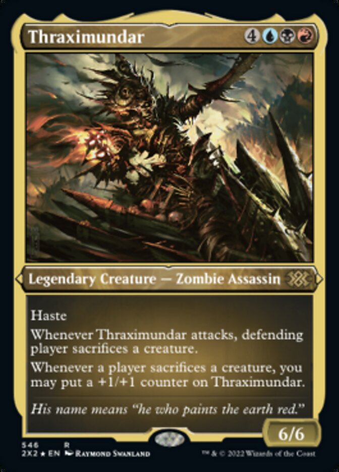 Thraximundar (Foil Etched) [Double Masters 2022] | Silver Goblin