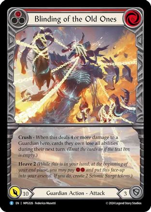 Blinding of the Old Ones (Extended Art) (MPG026) Rainbow Foil - Mastery Pack Guardian