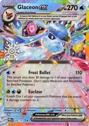 Glaceon ex (Holiday Calendar) (26) Holofoil - Prismatic Evolutions