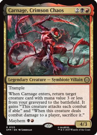 Carnage, Crimson Chaos (125) Foil - Marvel's Spider-Man