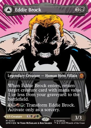 Eddie Brock (0233) (Borderless) (233) Foil - Marvel's Spider-Man