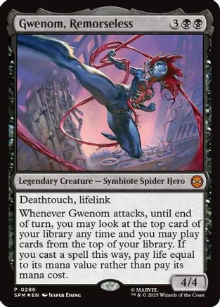 Gwenom, Remorseless (286) Foil - Unique and Miscellaneous Promos