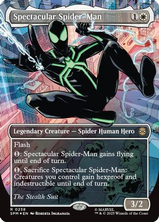 Spectacular Spider-Man (Borderless) (Textured Foil) (238) Foil - Marvel's Spider-Man