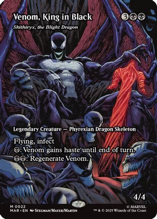 Venom, King in Black – Skithiryx, the Blight Dragon (Borderless) (022) - Marvel Eternal-Legal