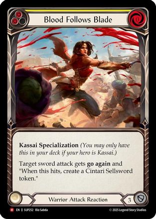 Blood Follows Blade (SUP252) Rainbow Foil - Super Slam