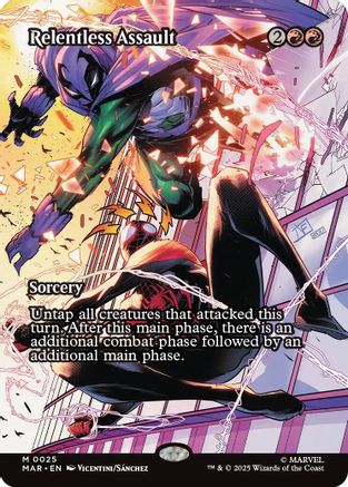 Relentless Assault (025) Foil - Marvel Universe