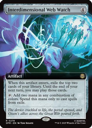 Interdimensional Web Watch (Extended Art) (278) Foil - Marvel's Spider-Man