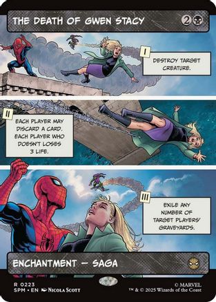 The Death of Gwen Stacy (Borderless) (223) Foil - Marvel's Spider-Man