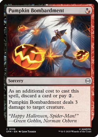 Pumpkin Bombardment (139) Foil - Marvel's Spider-Man