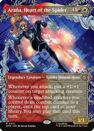 Araña, Heart of the Spider (Borderless) (213) Foil - Marvel's Spider-Man