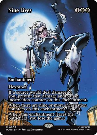 Nine Lives (Borderless) (003) Foil - Marvel Eternal-Legal