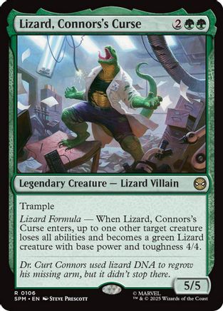 Lizard, Connors's Curse (106) Foil - Marvel's Spider-Man