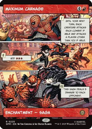 Maximum Carnage (Borderless) (225) Foil - Marvel's Spider-Man