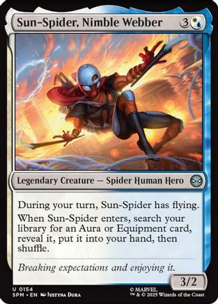Sun-Spider, Nimble Webber (154) Foil - Marvel's Spider-Man