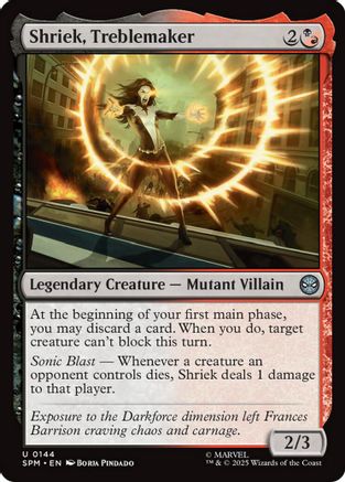 Shriek, Treblemaker (144) Foil - Marvel's Spider-Man